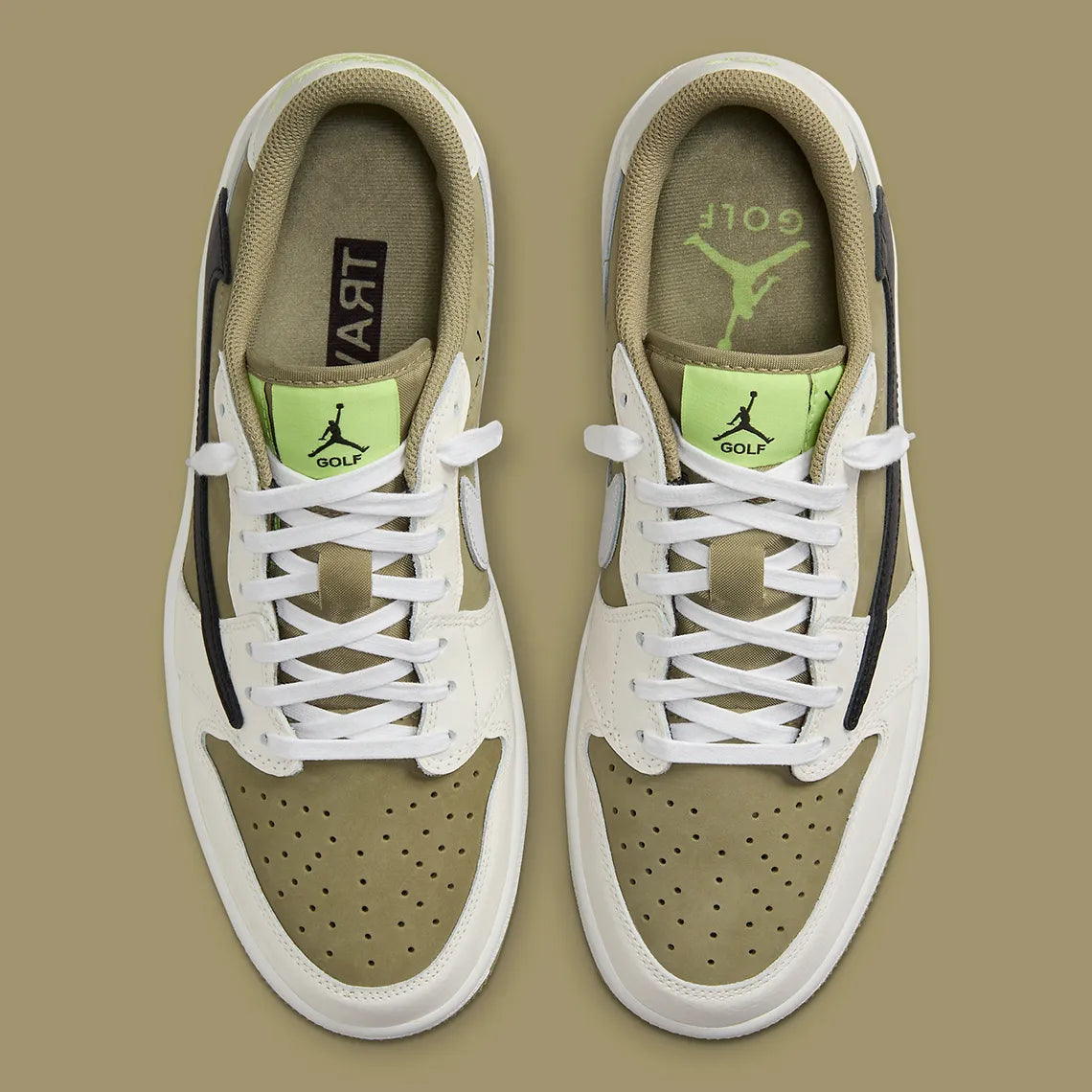 Travis Scott X Air Jordan 1 Low Golf ' Neutral Olive ' (2023)