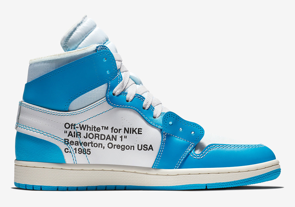 Air Jordan 1 X Off White ' Powder Blue ' (UNC) (2018)