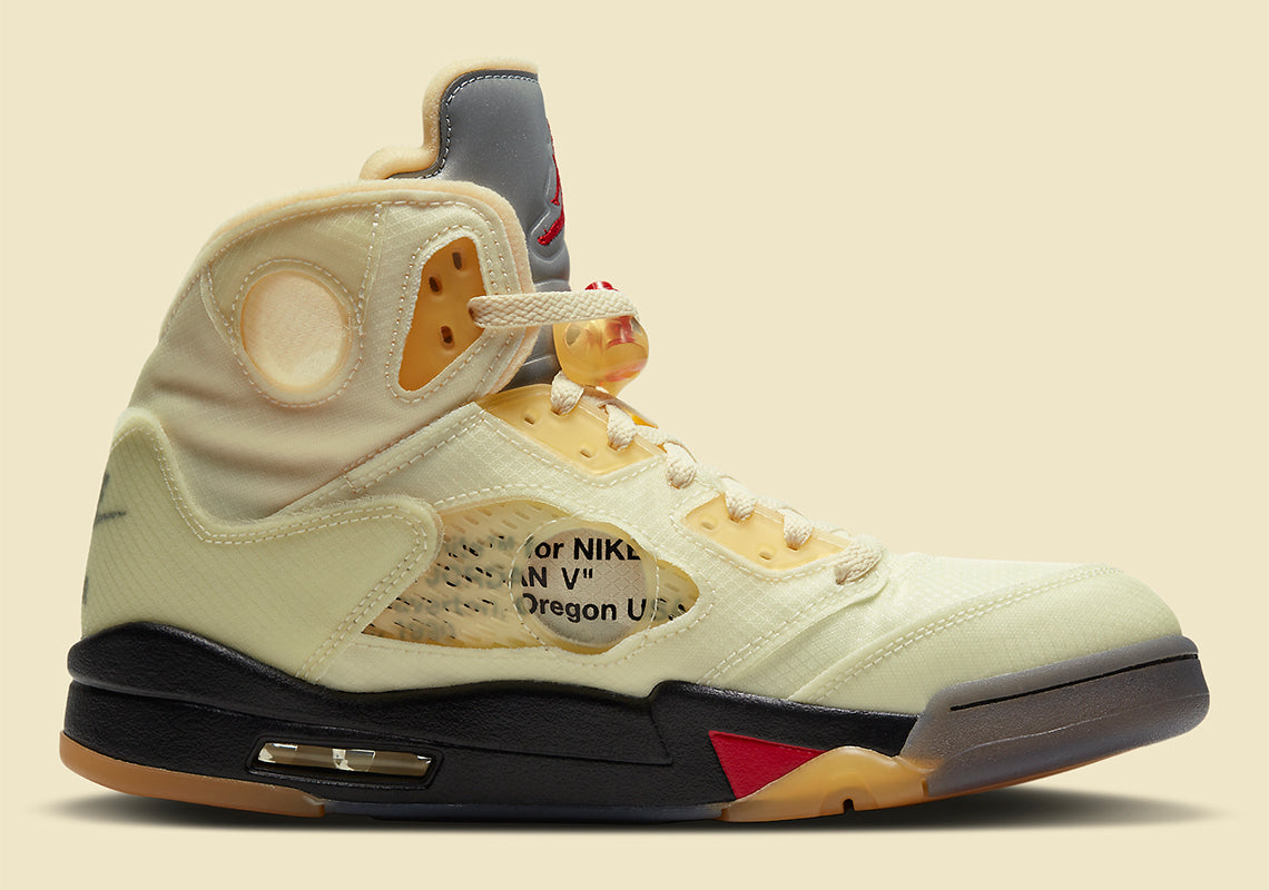 Air Jordan 5 Retro X Off-White ' Sail ' (2020)