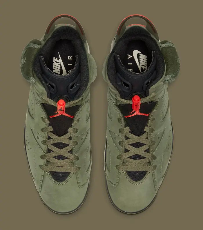 Travis Scott X Air Jordan 6 ' Medium Olive ' (2019)